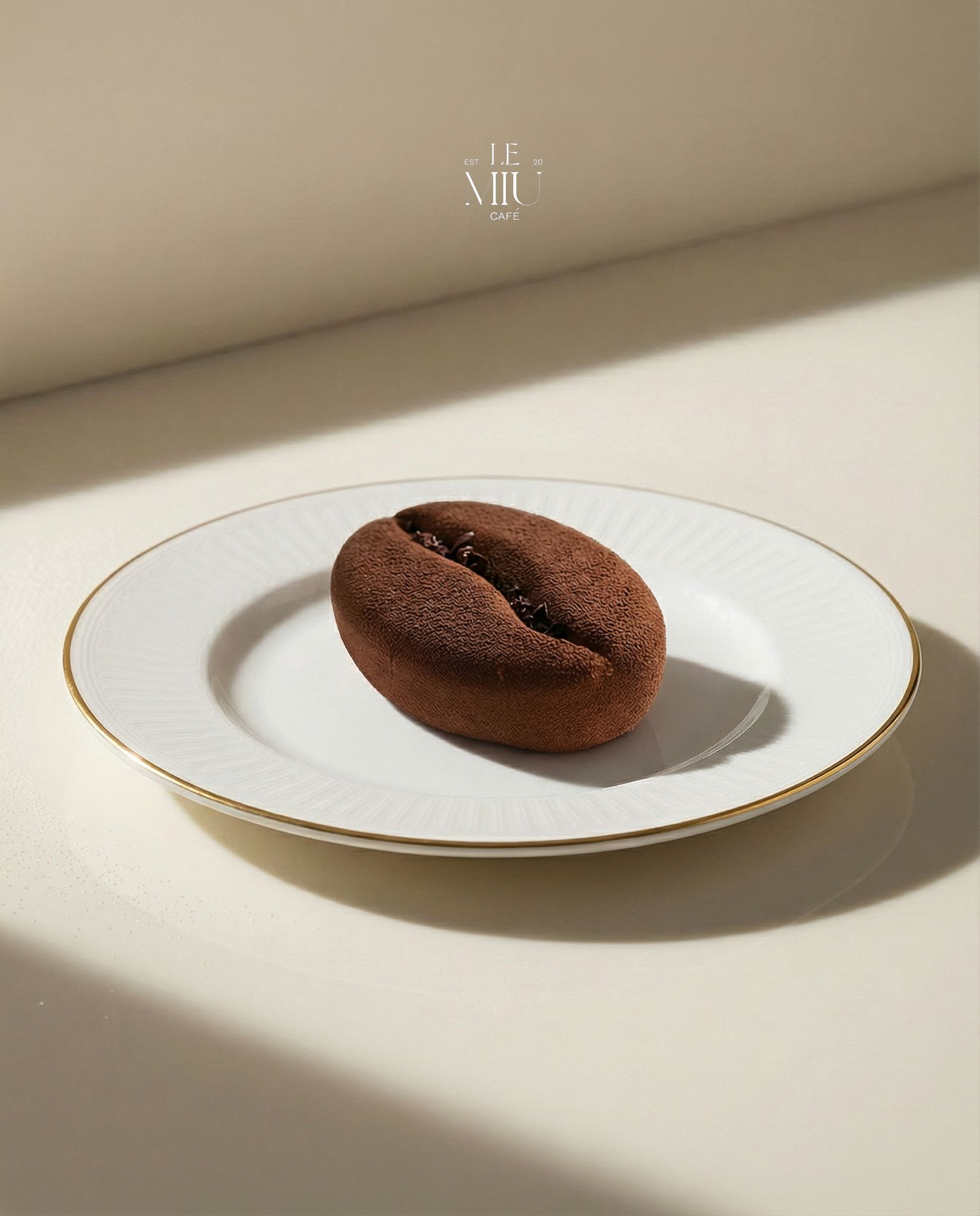 Plated dessert detail